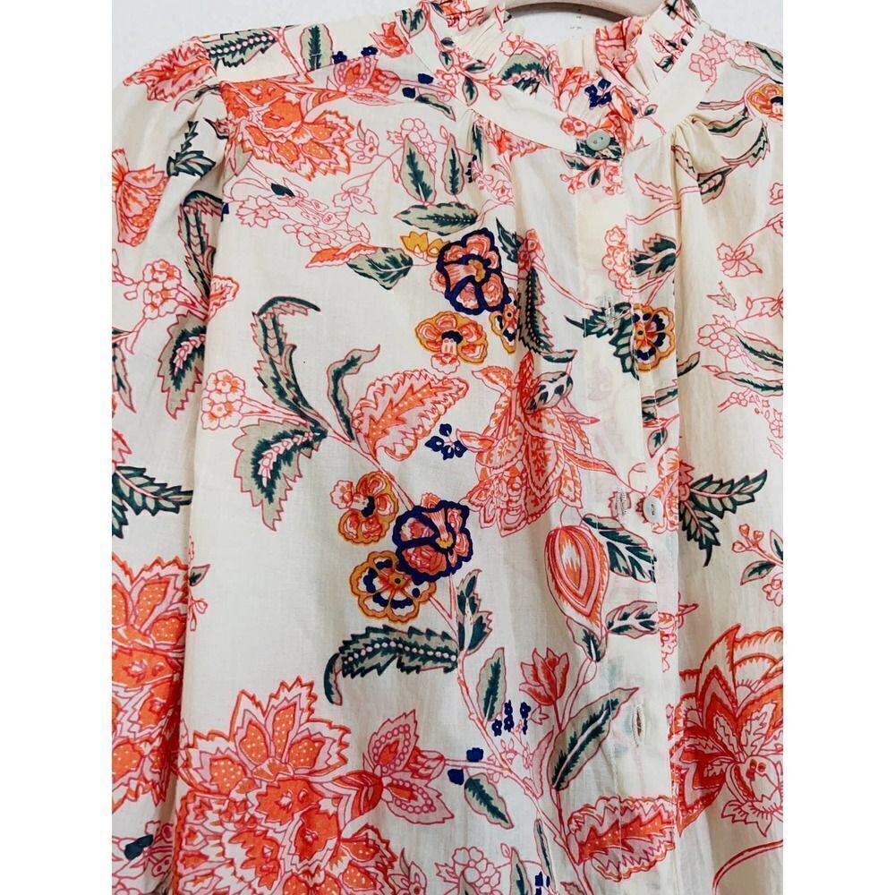 Alix of Bohemia Remi Coral Flower Dress L - Picture 10 of 12